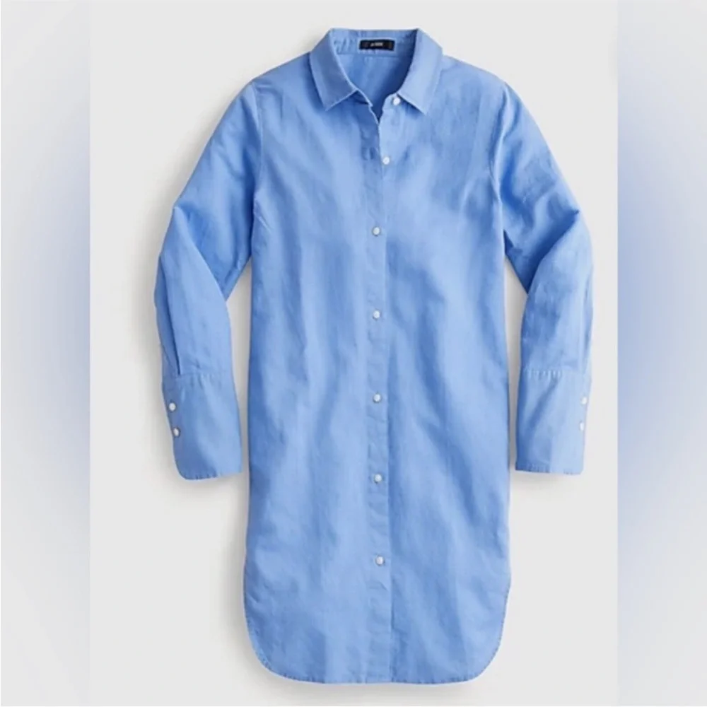 J. Crew blue button down coverup small